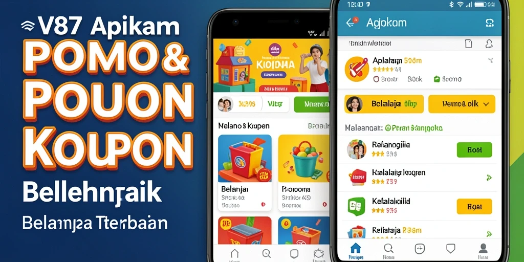 Antarmuka V87 yang mudah digunakan untuk menemukan kupon.